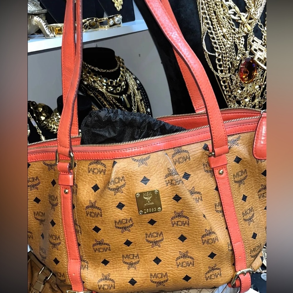 MCM Brown and orange Shoulder Bag